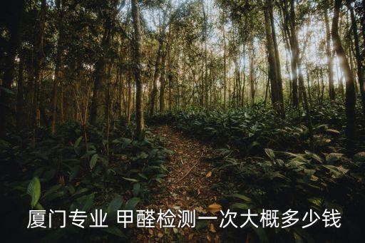 廈門專業(yè) 甲醛檢測一次大概多少錢
