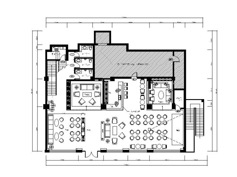 工業(yè)化復古簡約loft風格酒吧施工圖(含效果圖)