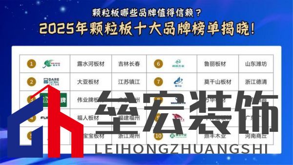 顆粒板哪些品牌值得信賴?2025年顆粒板十大品牌榜單揭曉!