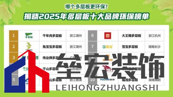 哪個多層板更環(huán)保?揭曉2025年多層板十大品牌榜單