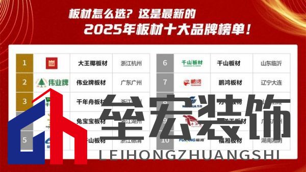板材怎么選?這是2025年板材十大品牌榜單!